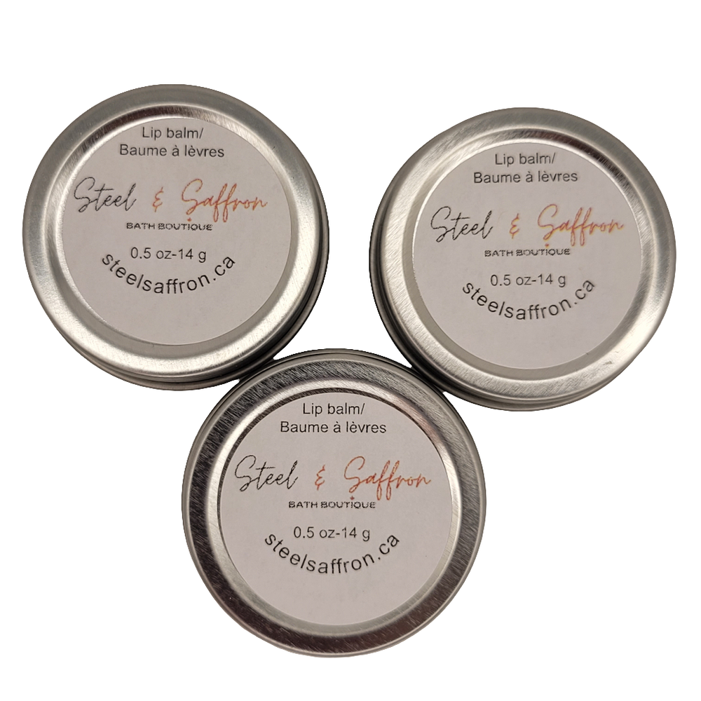 100% Natural Lip Balm with Vitamin E - 3 Pack