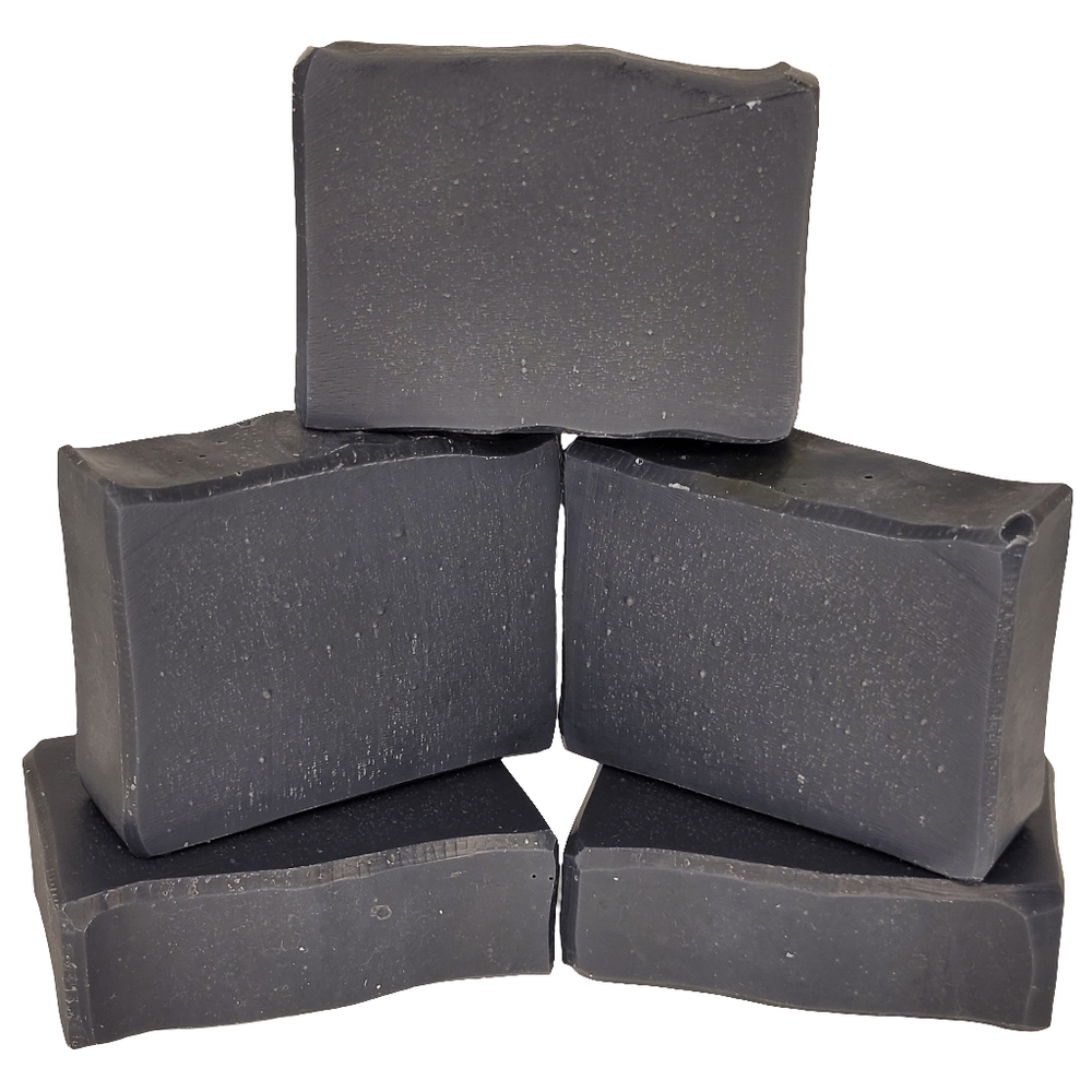 Charcoal Cleansing Soap With Shea Butter | 5 Pack | Steel & Saffron