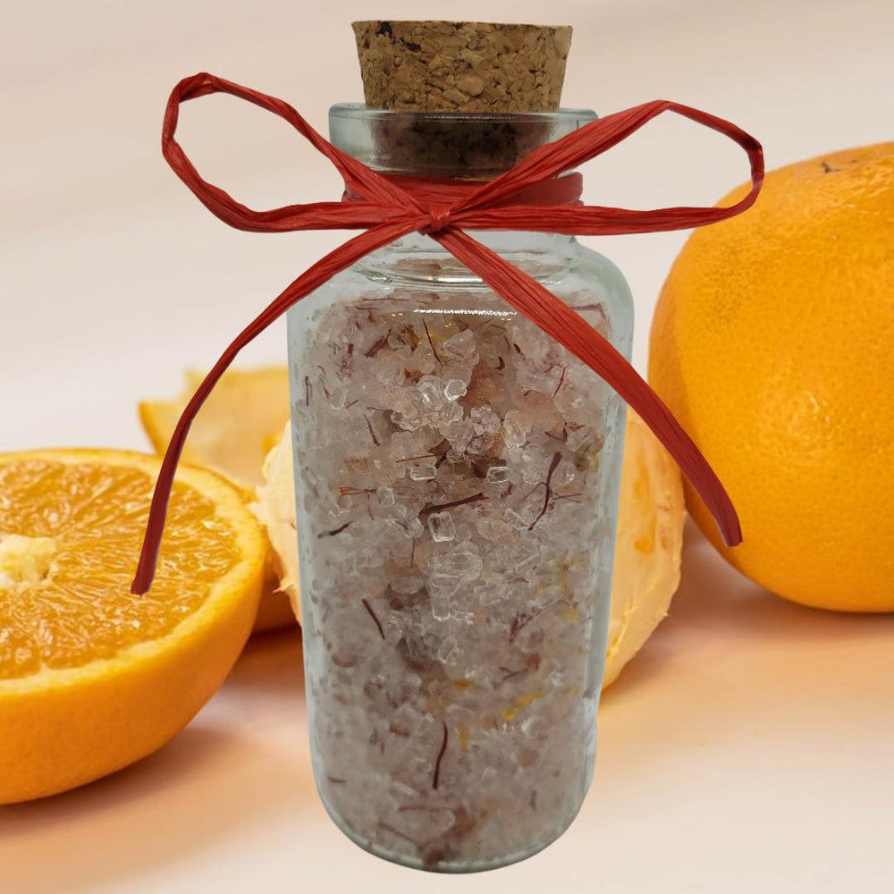 Premium Bath Salt Soak With Pure Essential Oils | 6 oz | Steel & Saffron