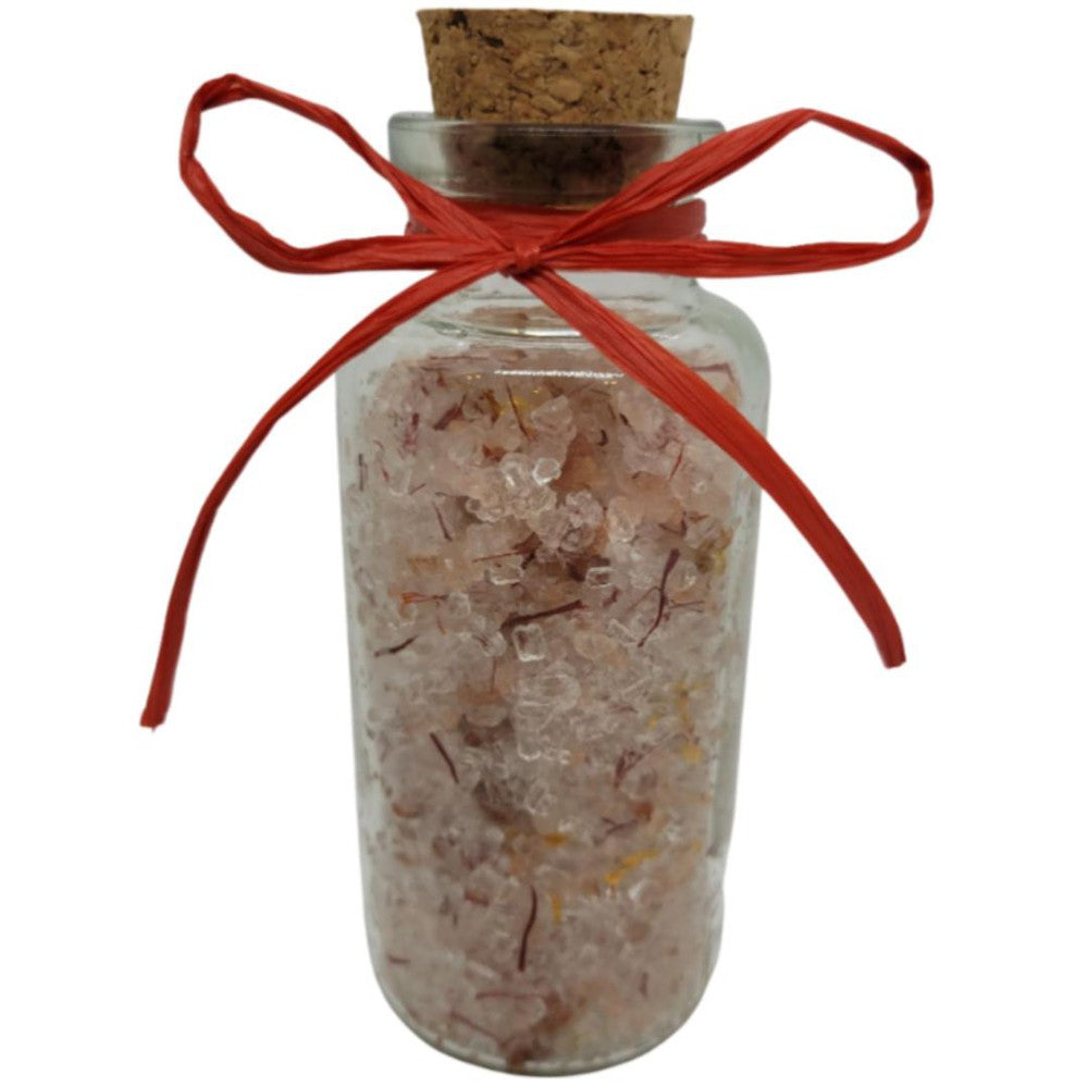 Premium Bath Salt Soak With Pure Essential Oils | 6 oz | Steel & Saffron