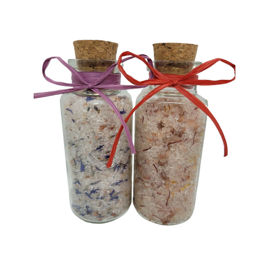 Saffron & Lavender Bath Salt Gift Set | 12 oz | Steel & Saffron