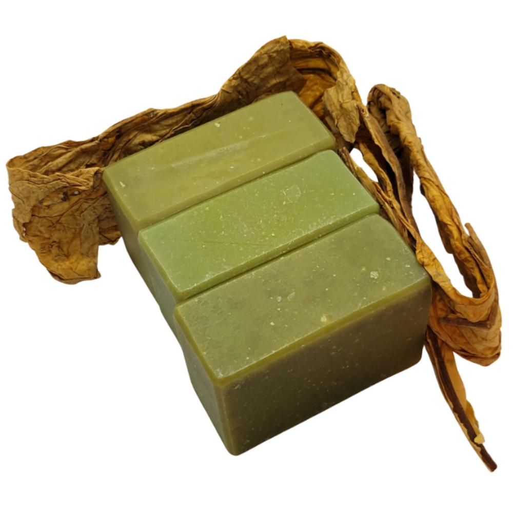 Shea Butter & Tobacco Leaf Soap - 3 Pack